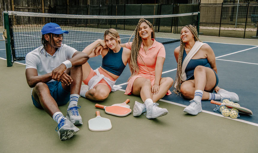 Pickleball court view